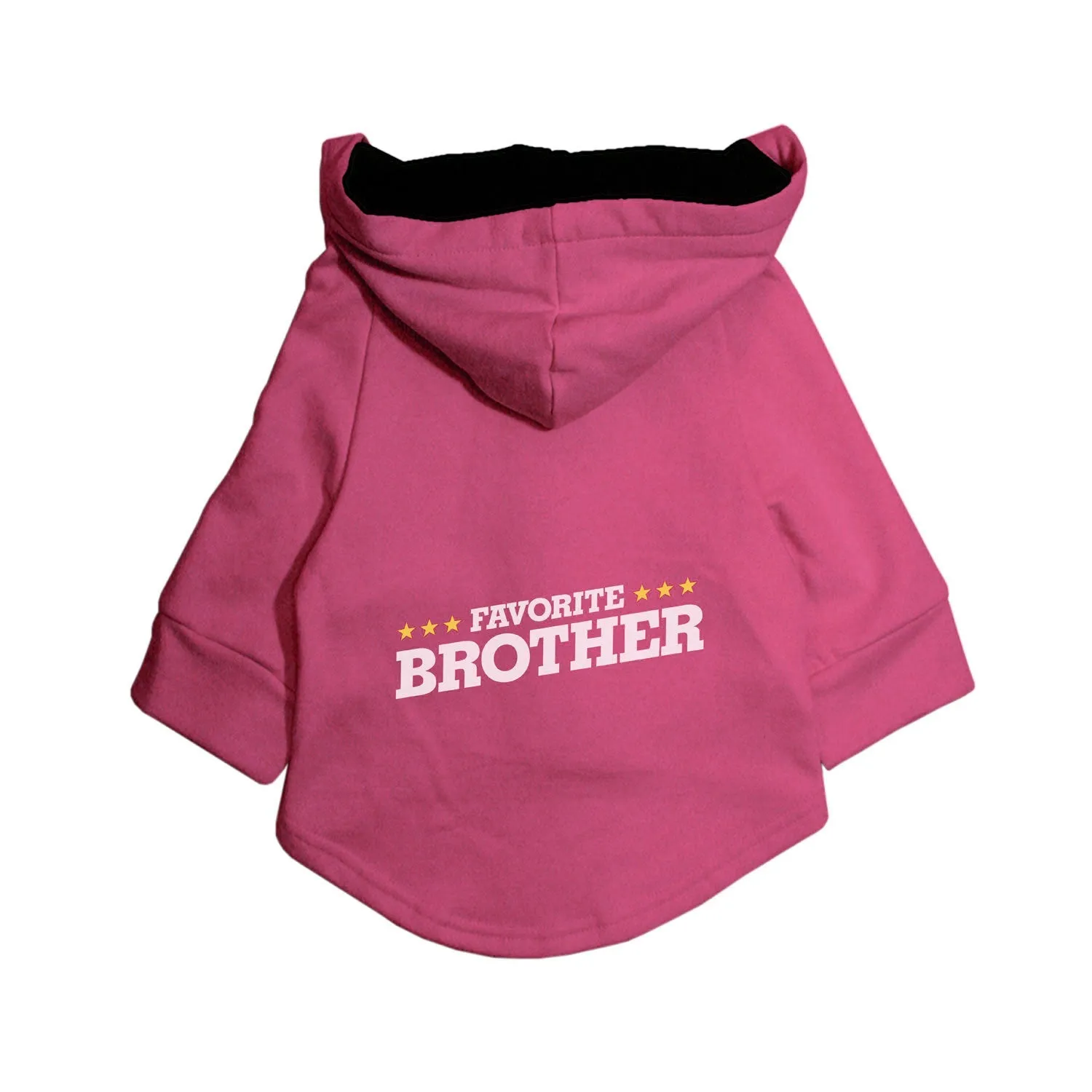 "Favourite Brother" Printed Dog Hoodie Jacket